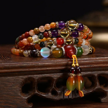 Kaleidoscope High Vibration Quartz Mala-Your Soul Place